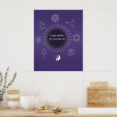 Today Will Be My Peaceful Day Wall Poster (Küche)