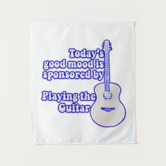 Today's good mood is sponsored by the guitar wandteppich (Vorderseite)