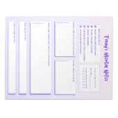 Today's Mental Notes Notepad  Notizblock (Vorderseite)