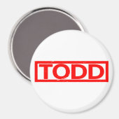 Todd-Briefmarke Magnet (Vorderseite/Rückseite)