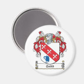 Todd Familienwappen Magnet (Vorderseite/Rückseite)