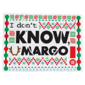 Todd Margo Carpet Funny Red Ugly Christmas Sweater Große Geschenktüte (Rückseite)