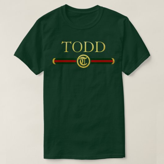 Todd Name Personalisiert Royal Luxury Geschenk Män T-Shirt (Design vorne)