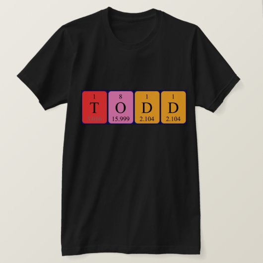 Todd Periodenname Shirt (Design vorne)