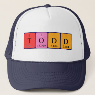 Todd Periodenname Truckerkappe