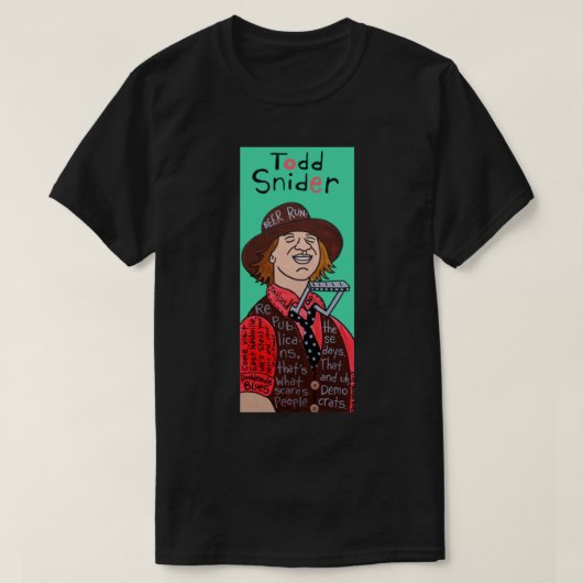 Todd Snider Pop Folk Art Classic T-Shirt (Design vorne)