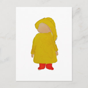 Toddie Time April Duwers Rainday Kleinkind Postkarte