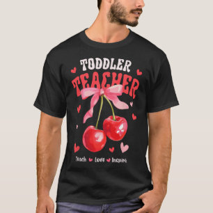 Toddle Lehrer Lehren Liebe Inspirieren Kirsche Kok T-Shirt