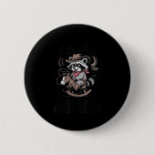 Toddler Actually This Is My First Rodeo Raccoon Co Button (Vorderseite)