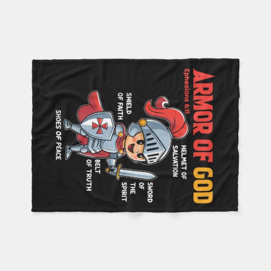 Toddler Boy Armor Of God Brother Son Men Kid Chris Fleecedecke (Vorderseite (Horizontal))