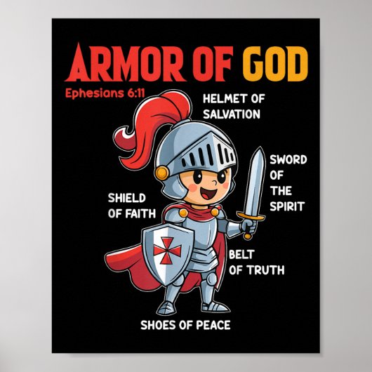 Toddler Boy Armor Of God Brother Son Men Kid Chris Poster (Vorne)