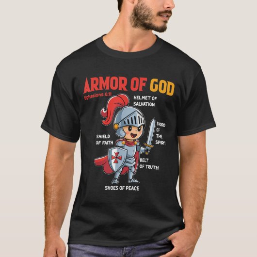 Toddler Boy Armor Of God Brother Son Men Kid Chris T-Shirt (Vorderseite)