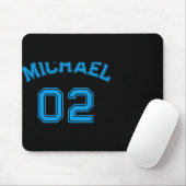 Toddler Boy Blue Name Jersey Number Srts Cotton To Mousepad (Mit Mouse)