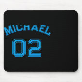Toddler Boy Blue Name Jersey Number Srts Cotton To Mousepad (Vorne)