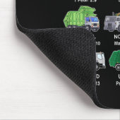 Toddler Boy God Says I Am Garbage Truck Jesus Brot Mousepad (Ecke)