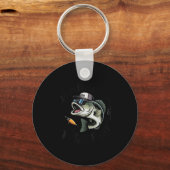 Toddler Boy Here-fishy Funny Fishing Buddy B Fishe Schlüsselanhänger (Vorderseite)