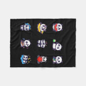 Toddler Boys Girl God Says Am Cute Panda Kid Chris Fleecedecke (Vorderseite (Horizontal))