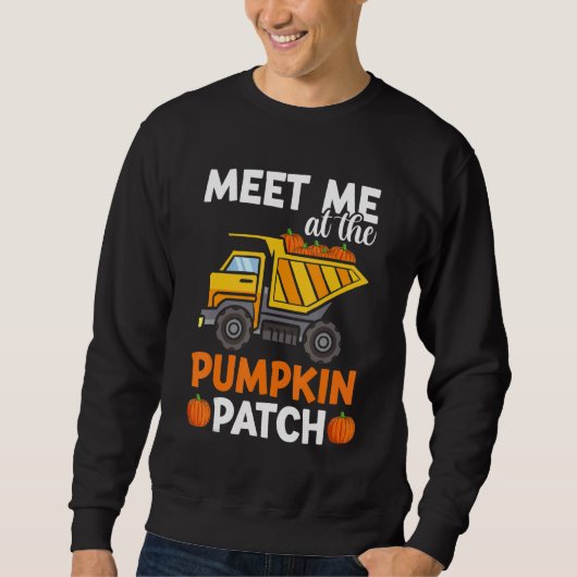 Toddler Boys Thanksgiving Pumpkin Patch Truck Kid Sweatshirt (Vorderseite)