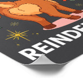 Toddler Christmas Ugly Sweater Guess What Reindeer Poster (Ecke)