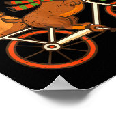 Toddler Doxycycline Long Hair Dachshund Christmas  Poster (Ecke)