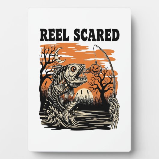 Toddler Fishing Halloween Fotoplatte (Vorderseite)