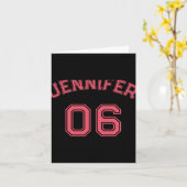 Toddler Girl Nk Name Jersey Number Srts Cotton Tod Karte (Gelbe Blume)