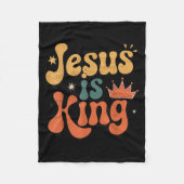Toddler Jesus Is King Christian Kid Boy Good God S Fleecedecke (Vorderseite)