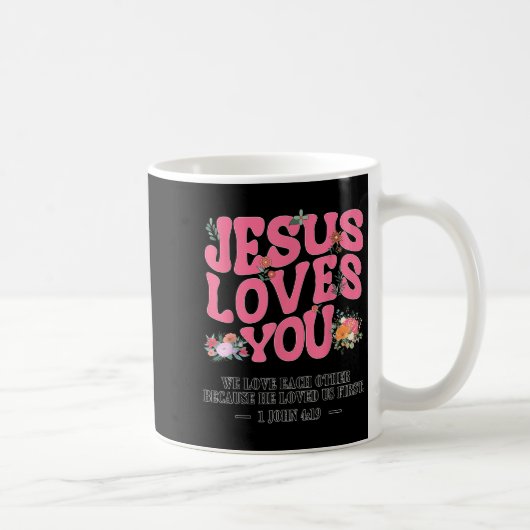 Toddler Jesus Loves You I Nk Christian God Sister Kaffeetasse (Rechts)