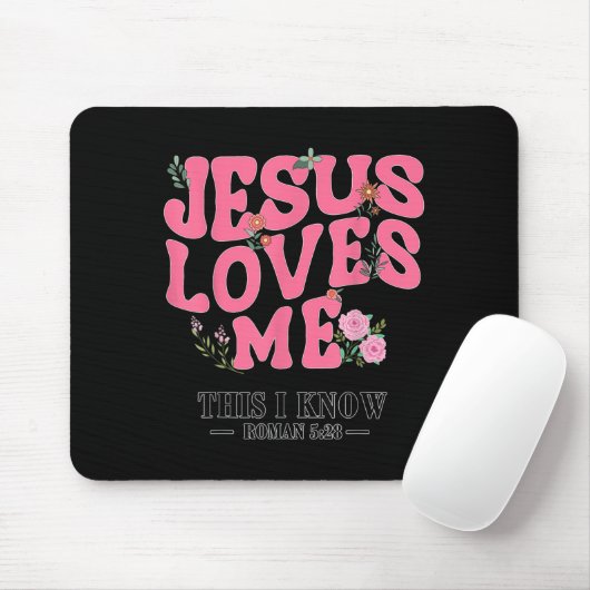 Toddler Jesus Loves You I Nk Christian God Sister Mousepad (Mit Mouse)