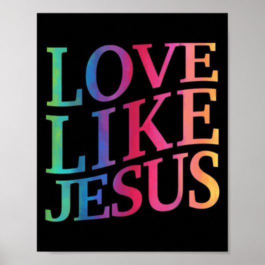 Toddler Love Like Jesus Christian God Son Sister G Poster (Vorne)