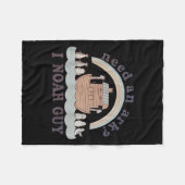 Toddler Need An Ark I A Noah Guy Funny Christian K Fleecedecke (Vorderseite (Horizontal))