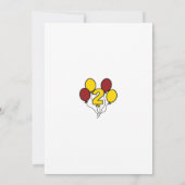 Toddler on the Bus Turns Two Kid's 2nd Birthday Einladung (Rückseite)