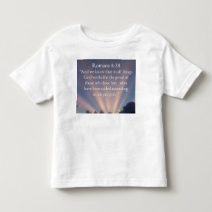 Toddler Romans 8:28 Bibelvers T-Shirt