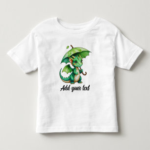 Toddler-T-Shirt mit süßem Baby-Drachen Kleinkind T-shirt