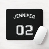 Toddler Teen Girl Name Jersey Number Nk Srts Mousepad (Mit Mouse)