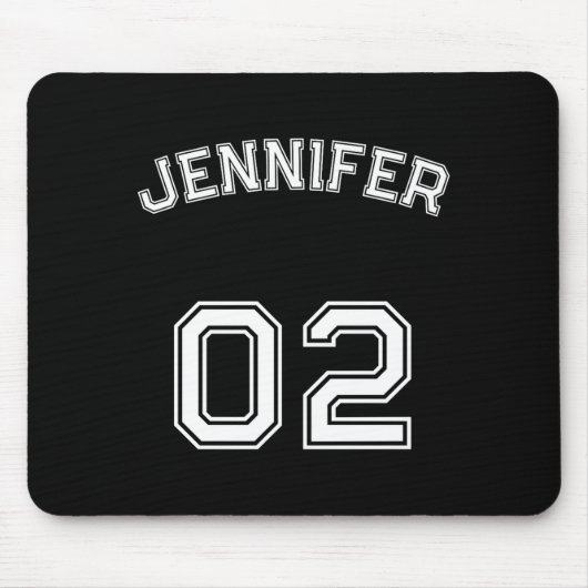 Toddler Teen Girl Name Jersey Number Nk Srts Mousepad (Vorne)