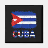 Toddler White Cuban La Cubanita Cuba Flag Hispanic Magnet (Vorne)