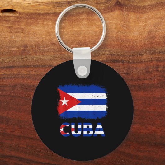 Toddler White Cuban La Cubanita Cuba Flag Hispanic Schlüsselanhänger (Vorderseite)