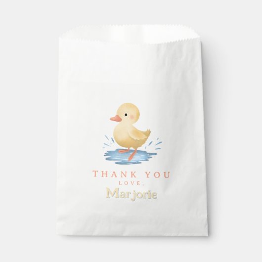 Toddlers Cute Farm Duck Birthday Favor Geschenktütchen (Vorderseite)