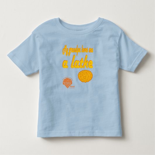 Toddlers' Hanukkah Shirt - "Grandpa loves me..." (Vorderseite)