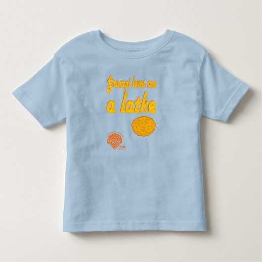 Toddlers' Hanukkah Shirt - "Grumpi loves me..." (Vorderseite)