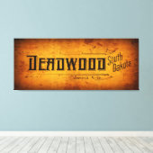 TODE des alten Westens Leinwanddruck (Insitu (Holzboden))