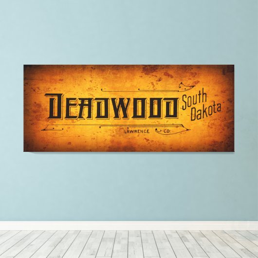 TODE des alten Westens Leinwanddruck (Insitu (Holzboden))