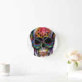 "Todes-Bunt" Mexican Skull Runde Wanduhr (Zuhause)
