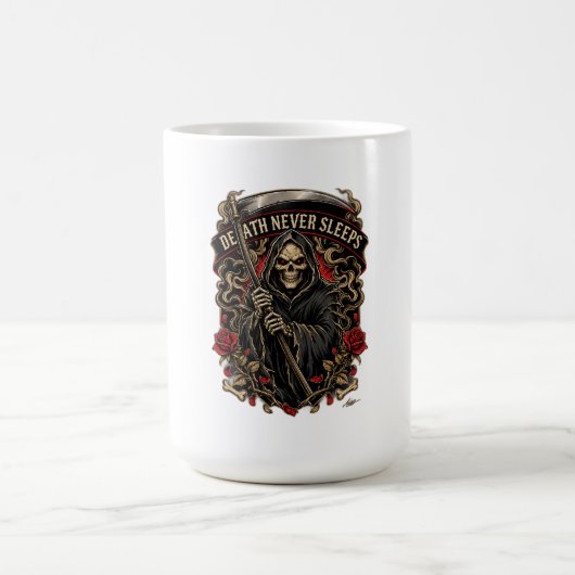 Todes Langarmshirt Kaffeetasse (Mittel)