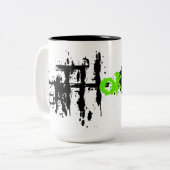 Todes-oder Ruhm-Tasse! Zweifarbige Tasse (Vorderseite Links)