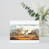 Todes und Boxer-Postkarte Postkarte (Stehend Vorderseite)