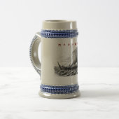 Todes- und Ehrenrunic Stein Bierglas (Vorderseite Links)