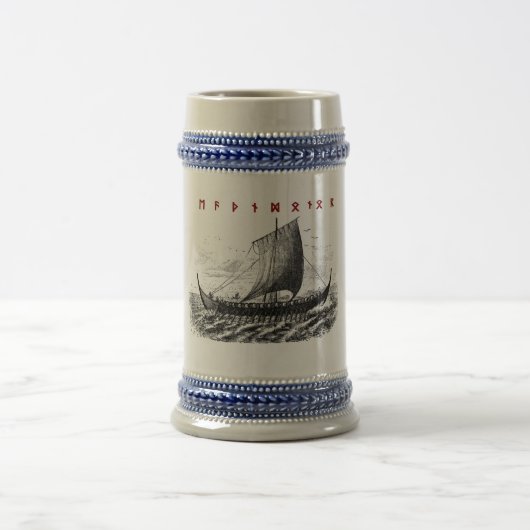 Todes- und Ehrenrunic Stein Bierglas (Mittel)
