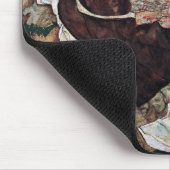 Todes und Mädchen Gemälde von Egon Schiele Mousepad (Ecke)